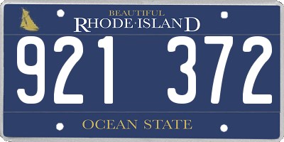RI license plate 921372