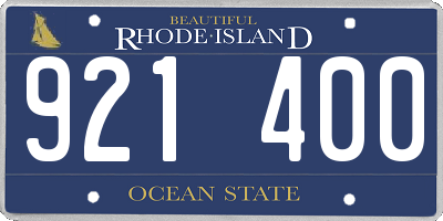 RI license plate 921400