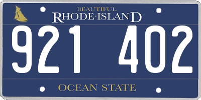 RI license plate 921402