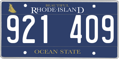 RI license plate 921409