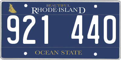 RI license plate 921440
