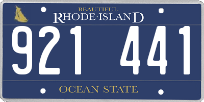 RI license plate 921441