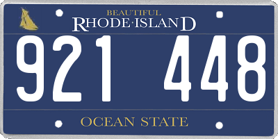 RI license plate 921448