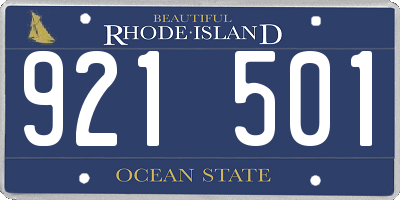 RI license plate 921501