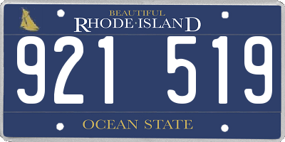 RI license plate 921519