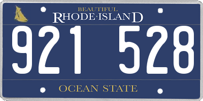 RI license plate 921528