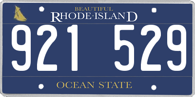 RI license plate 921529