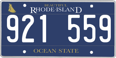 RI license plate 921559