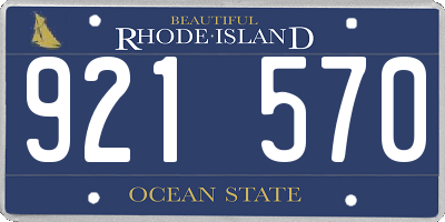 RI license plate 921570