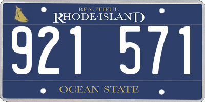 RI license plate 921571