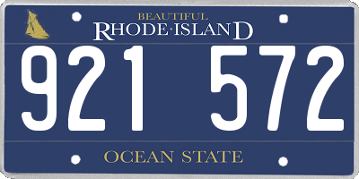 RI license plate 921572
