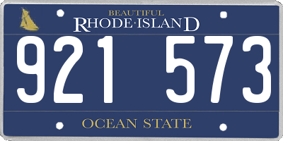 RI license plate 921573