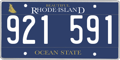 RI license plate 921591