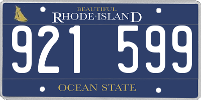 RI license plate 921599