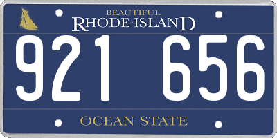 RI license plate 921656