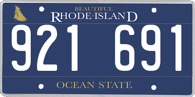 RI license plate 921691