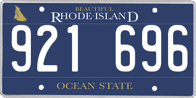RI license plate 921696