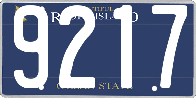 RI license plate 9217