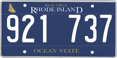 RI license plate 921737