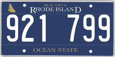 RI license plate 921799