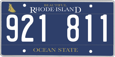 RI license plate 921811