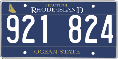 RI license plate 921824