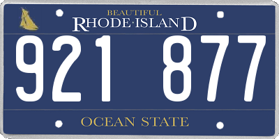 RI license plate 921877