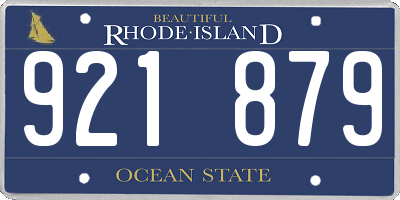 RI license plate 921879