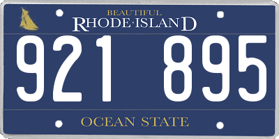 RI license plate 921895