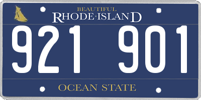 RI license plate 921901