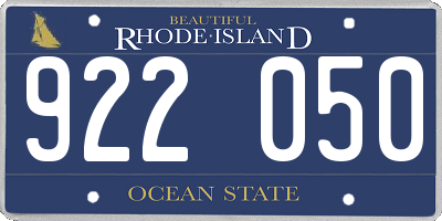 RI license plate 922050