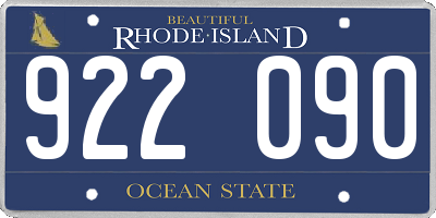 RI license plate 922090