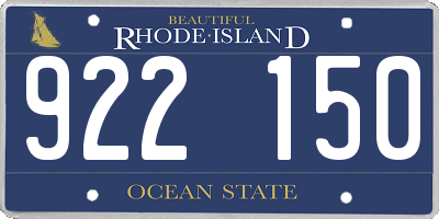RI license plate 922150
