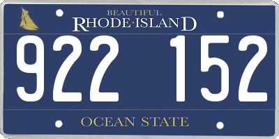 RI license plate 922152
