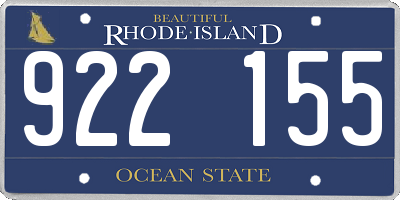 RI license plate 922155