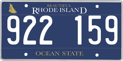 RI license plate 922159