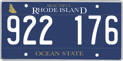 RI license plate 922176