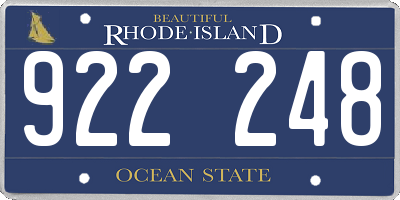 RI license plate 922248