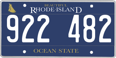 RI license plate 922482