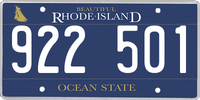RI license plate 922501