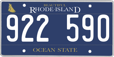 RI license plate 922590