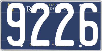 RI license plate 9226