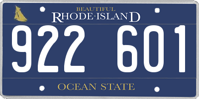 RI license plate 922601