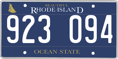RI license plate 923094