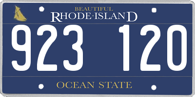 RI license plate 923120