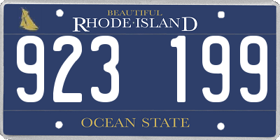 RI license plate 923199
