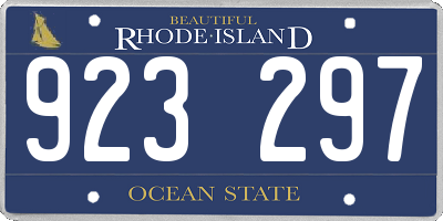 RI license plate 923297