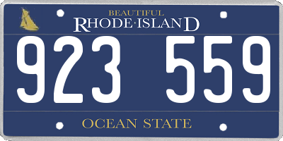 RI license plate 923559