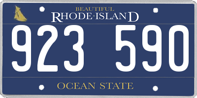 RI license plate 923590