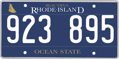 RI license plate 923895